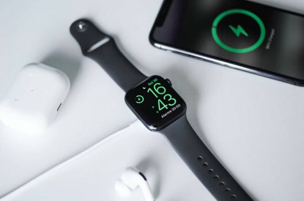 applewatch et iphone en charge
